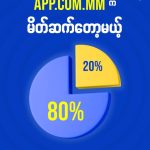 App.com.mm ရဲ့80% - 20% ဆိုတာ ဘာလဲ