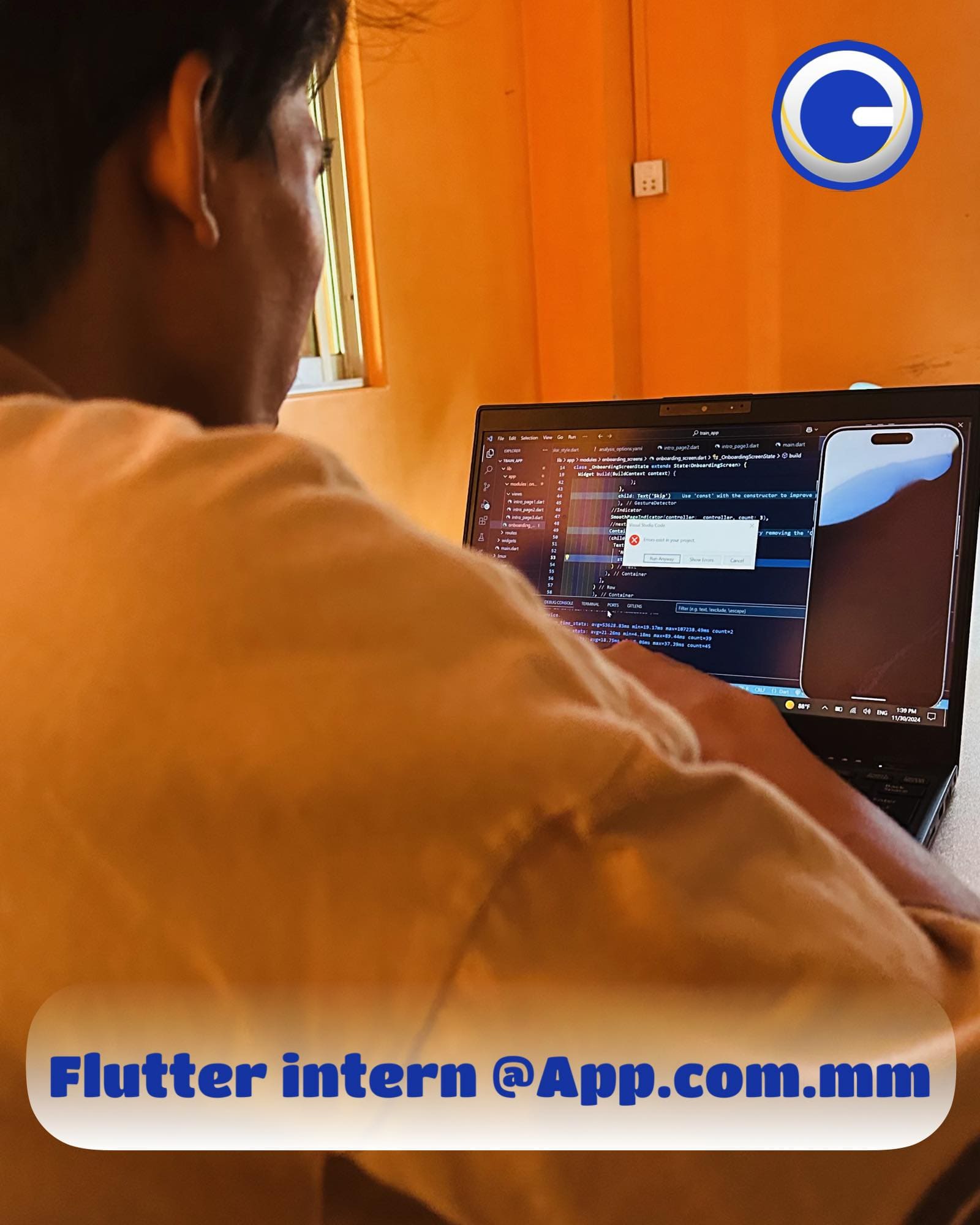 FLUTTER INTERN AT APP.COM.MM